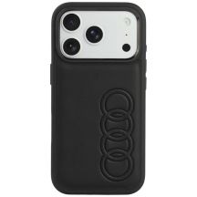Audi TT Synthetic Leather MagSafe Case for iPhone 18 Pro / 17 Pro - Black