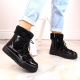 13. Filippo W PAW475A insulated leather platform boots, black