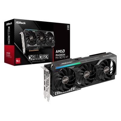 7. graphics card Asrock Challenger RX9070XT 16GB