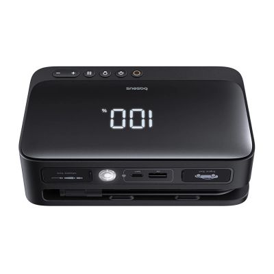 3. Jump starter Baseus Super Energy BS-CH013 4in1 600A with flashlight / powerbank 6000mAh / compressor - black