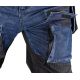 10. DENIM WORK TROUSERS WITH CORDURA REINFORCEMENTS, NAVY BLUE, SIZE M