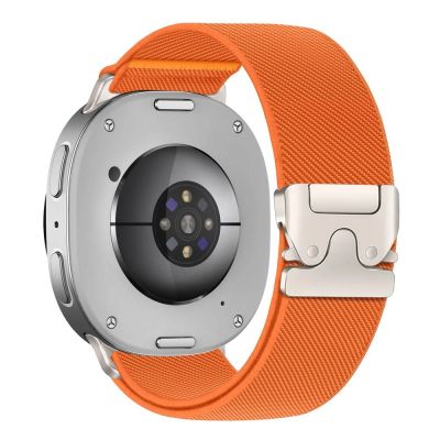 2. Tech-Protect Nylon Clasp Strap for Samsung Galaxy Watch 40/44/46 mm - Orange