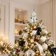 5. SILVER GLASS SNOWMAN CHRISTMAS TREE TOP