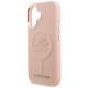 6. Karl Lagerfeld Initial & Metal Logo MagSafe iPhone 16 Case - Pink
