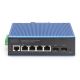 4. 4+2-Port L2 Managed Gigabit Ethernet Industrial Switch 4 x GE RJ45 + 2 SFP Port