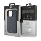 8. Mercedes Smooth Leather MagSafe case for iPhone 15 Pro - navy blue