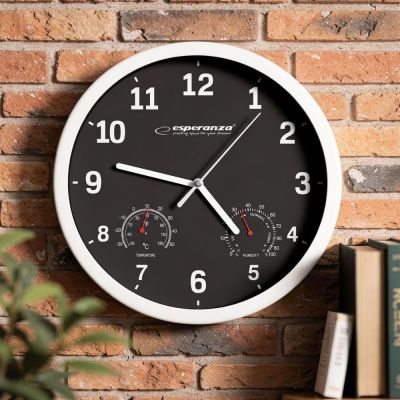23. Esperanza LYON EHC016K wall clock (black)