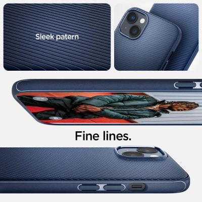 6. Spigen Mag Armor iPhone 14 Plus Case - Blue