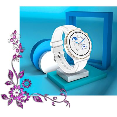 2. Rubicon RNCE92 PRO Women's Smartwatch White/2 x SMARUB171 Strap