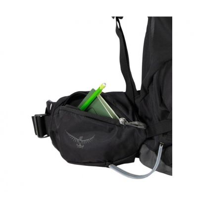 2. OSPREY Kestrel 48 trekking backpack, black, S/M