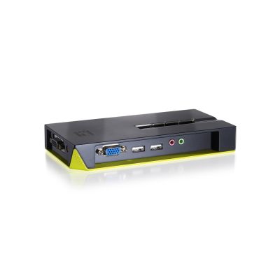 LevelOne KVM-0421 KVM Switch Black, Green