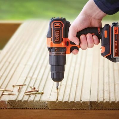 6. Black & Decker BDCHD18K1B2-QW 1400 RPM Drill