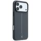 4. Mercedes Leather Semi Wrap with Iconic Line MagSafe Case for iPhone 18 Pro Max / 17 Pro Max - Dark Gray