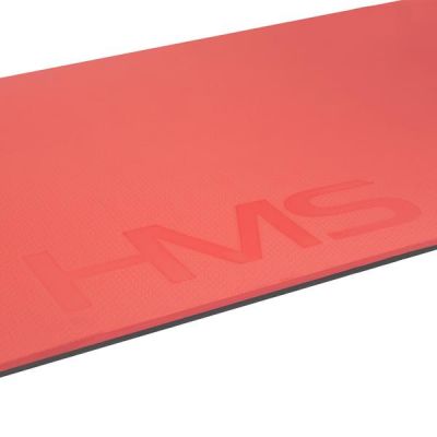 22. HMS Premium MFK03 Red-Black Club Fitness Mat with Holes 