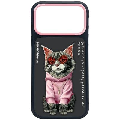 Nimmy Glasses Cool Cat Case for iPhone 17 Pro Max - Black
