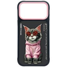 Nimmy Glasses Cool Cat Case for iPhone 17 Pro Max - Black