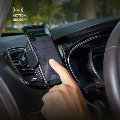 6. SBS TESUPWIR15WAUT smartphone holder with wireless charger for air vent - black