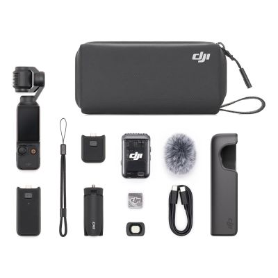 19. DJI Osmo Pocket 3 Creator Combo Camera with Stabilizer 4K Ultra HD 9.4MP Black