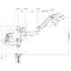 7. MACLEAN 3-Monitor Mount, Gas Spring, 17"-27", 2-8KG, Black MC-137