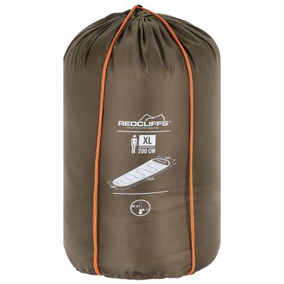 5. MUMMY SLEEPING BAG XXL 230x80/50CM KHAKY REDCLIFFS