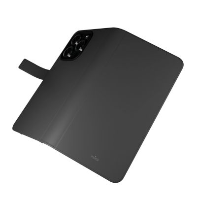 3. Puro Wallet Detachable MagSafe 2in1 PU Leather Case with Flap and Wallet for iPhone 16 Pro - Black