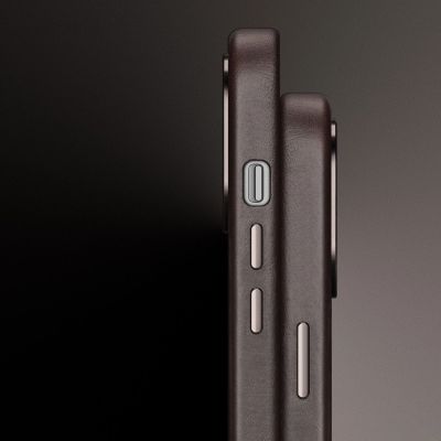 8. Dux Ducis Naples Case for iPhone 14 Plus Leather Cover (MagSafe Compatible) Dark Brown