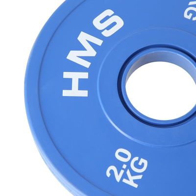 12. Bumper Olympic Plate Set 2x (0.5kg, 1kg, 1.5kg, 2kg, 2.5kg) HMS CBRS Set