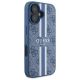 4. Guess 4G Printed Stripes MagSafe case for iPhone 16 - blue