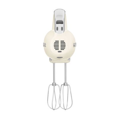 16. Smeg HMF01CREU hand mixer in cream with a retro 1950s style.