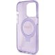 7. Guess Ring Stand Script Glitter MagSafe case for iPhone 15 Pro - purple