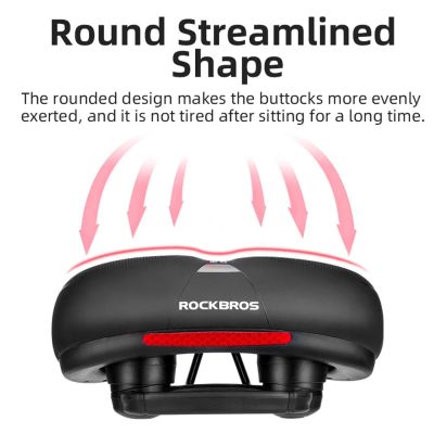 5. Rockbros AQ-6090B bicycle saddle - black and blue