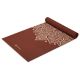 3. Gaiam Intense Rust Sundial Flower Yoga Mat 5mm 65733
