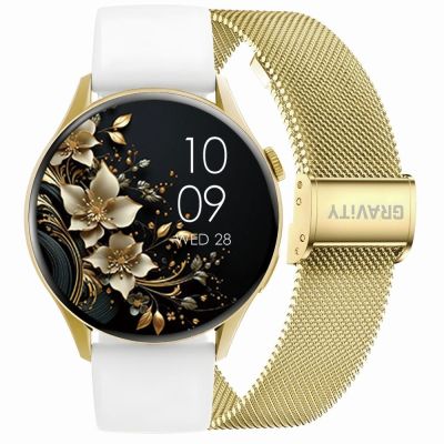 Smartwatch Gravity Gold Strap + Bracelet GT11-2