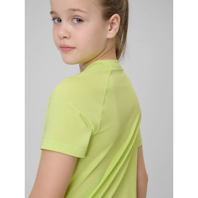 5. Girls' quick-drying sports T-shirt 4F 4FJRSS26TFTSF2386-45S