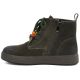 7. Women's leather ankle boots with thick soles, green Artiker 59C1132