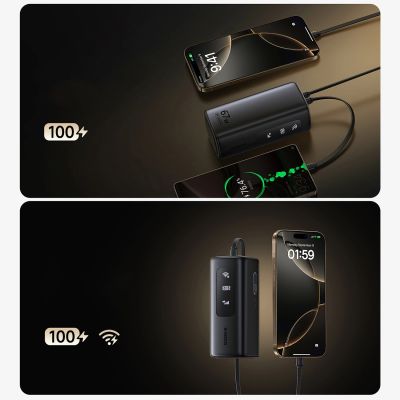 14. Baseus EnerGeek GX11 MiFi 20000mAh 67W Power Bank with Wi-Fi Function - Black