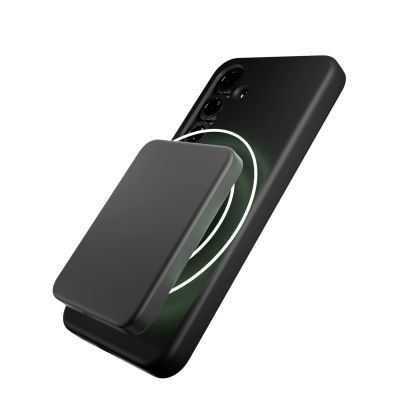 4. Puro Icon Mag Silicone Case with MagSafe for Samsung Galaxy S25 - Black