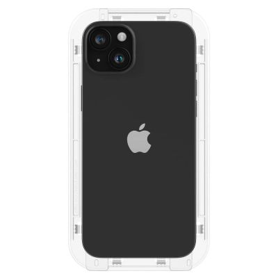 6. Spigen Glas.tR EZ Fit FC Tempered Glass for iPhone 15 Plus - Black