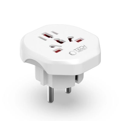 3. Tech-Protect Universal Travel Adapter to EU - white