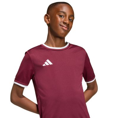 7. adidas Entrada 26 Jersey burgundy kids' T-shirt JZ2530