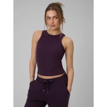 Women's slim ribbed knit top 4F 4FRAW25TSLEF310-50S