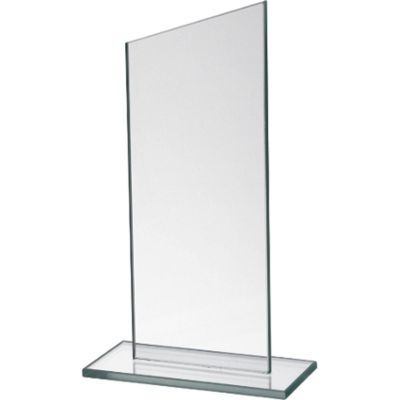6. Glass trophy with a broken base