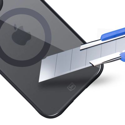10. 3mk Satin Armor MagCase with MagSafe for iPhone 15 Pro Max - Clear with Black Frame