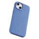 13. iCarer Litchi Premium Leather Case iPhone 14 Magnetic Leather Case with MagSafe Light Blue (WMI14220709-LB)