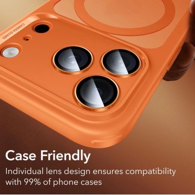 9. ESR Armorite Camera Lens Glass for iPhone 17 Pro / Max / 15 Pro / Max / 16 Pro / Max / 17 Pro / Max - Orange