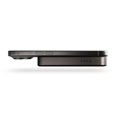 5. ZENS Slim Qi2 Aluminum Powerbank - 10000 mAh magnetic powerbank compatible with MagSafe and Qi2 (black)