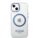 3. Guess Metal Outline MagSafe case for iPhone 14 Plus - blue