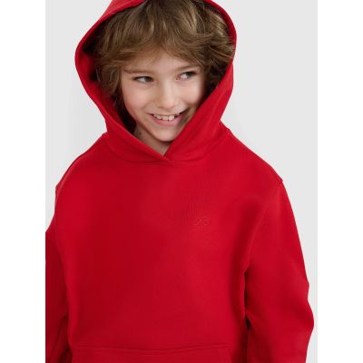 5. Boy's sweatshirt with hood, open, 4F 4FJWSS25TSWSM1852-62S
