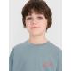 4. Boy's oversize T-shirt with print 4F 4FJWSS25TTSHM1914-46S