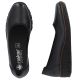 5. Rieker 53755-00 women's leather wedge shoes, comfortable black
